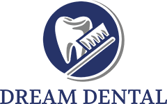 Tooth and toothbrush logo