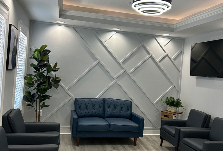 Dental office waiting room