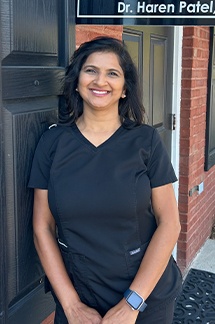 Dental office administrator Kirti